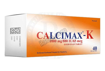 CALCIMAX K 1000MG/880IU/65MCG EFERVESAN TABLET (40 EFERVESAN TABLET) görseli
