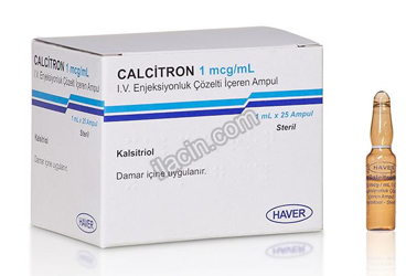 CALCITRON 1MCG/ML IV ENJ. COZELTI ICEREN AMPUL(25) görseli
