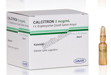 CALCITRON 2MCG/ML IV ENJ. COZELTI ICEREN AMPUL(25) görseli