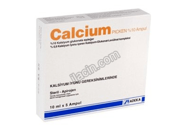 CALCIUM PICKEN %10 ENJEKSIYONLUK COZELTI (5 AMPUL) görseli