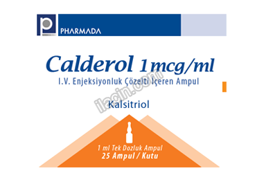 CALDEROL 1 MCG/ML I.V. ENJEKSIYONLUK COZELTI ICEREN 25 AMPUL görseli