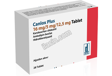 CANLOX PLUS 16 MG/5 MG/12,5 MG TABLET (28 TABLET) görseli