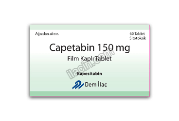 CAPETABIN 150 MG FILM KAPLI TABLET (60 TABLET) görseli