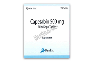 CAPETABIN 500 MG 120 FILM KAPLI TABLET görseli