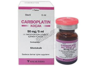 CARBOPLATIN-KOCAK 50 MG/5 ML IV INFUZYON ICIN SOLUSYON ICEREN FLAKON görseli
