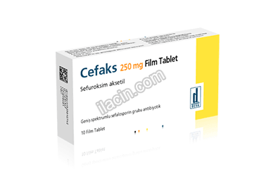 CEFAKS 250 MG 10 FILM TABLET görseli