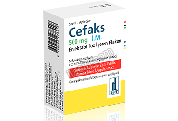 CEFAKS 500 MG IM ENJEKTABL TOZ ICEREN FLAKON görseli