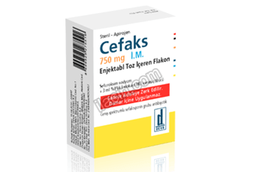 CEFAKS 750 MG IM ENJ. TOZ ICEREN FLAKON görseli