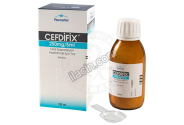 CEFDIFIX 250 MG/5 ML ORAL SUSPANSYON HAZIRLAMAK ICIN TOZ (100 ML) görseli