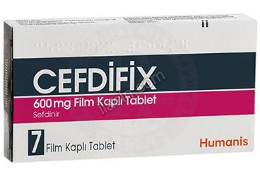CEFDIFIX 600 MG FILM KAPLI TABLET (7 FILM KAPLI TABLET) görseli