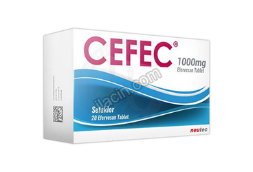 CEFEC 1000MG 20 EFERVESAN TABLET görseli