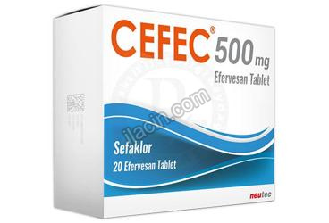 CEFEC 500 MG 20 EFERVESAN TABLET görseli