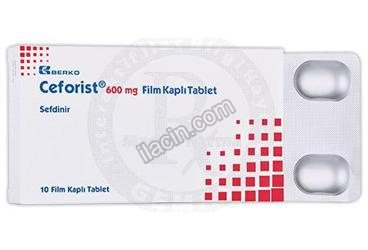 CEFORIST 600 MG FILM KAPLI TABLET (10 TABLET) görseli