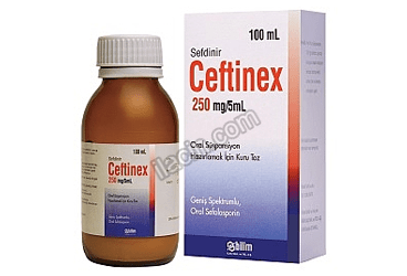 CEFTINEX 250 MG/5 ML 100 ML ORAL SUSPANSIYON ICIN KURU TOZ görseli