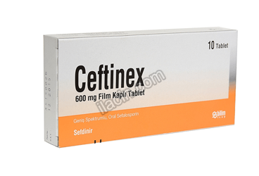 CEFTINEX 600 MG 10 FILM KAPLI TABLET görseli