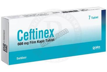 CEFTINEX 600 MG FILM TABLET (7 TABLET) görseli