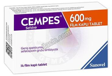 CEMPES 600 MG FILM KAPLI TABLET (14 TABLET) görseli