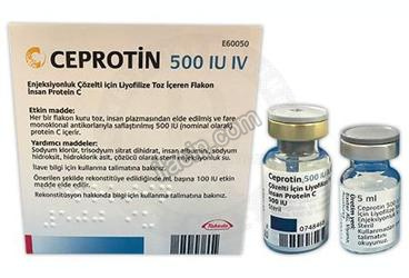 CEPROTIN 500 IU ENJEKSIYONLUK COZELTI ICIN LIYOFILIZE TOZ ICEREN  FLAKON görseli
