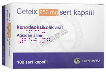 CETEIX 250 MG SERT KAPSUL (100 KAPSUL) görseli
