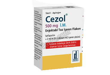 CEZOL IM 500 MG 1 FLAKON görseli