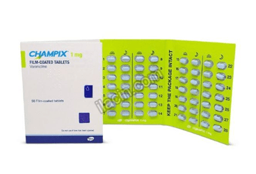 CHAMPIX 1 MG 56 FILM KAPLI TABLET görseli