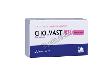 CHOLVAST 10 MG 30 FILM KAPLI TABLET görseli