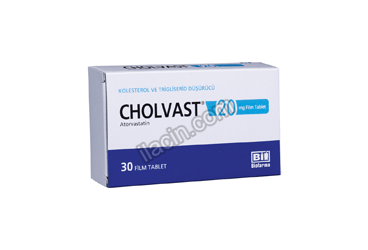 CHOLVAST 20 MG 30 FILM KAPLI TABLET görseli