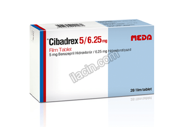 CIBADREX 5MG/6,25 MG FILM TABLET (28 TABLET) görseli