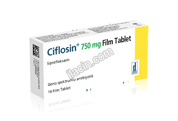 CIFLOSIN 750 MG 14 FILM TABLET görseli
