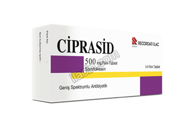 CIPRASID 500 MG 14 FILM TABLET görseli