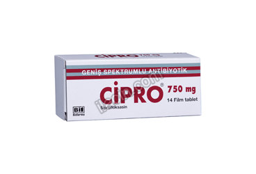 CIPRO 750 MG 14 FILM KAPLI TABLET görseli