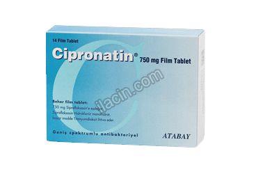 CIPRONATIN 750 MG 14 TABLET görseli