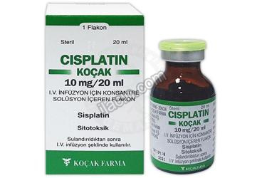CISPLATIN-KOCAK 10 MG/20 ML INFUZYON ICIN KONSANTRE SOLUSYON ICEREN FLAKON görseli