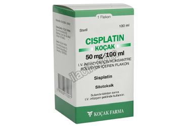 CISPLATIN-KOCAK 50 MG/100 ML IV INFUZYON ICIN KONSANTRE SOLUSYON ICEREN FLAKON görseli