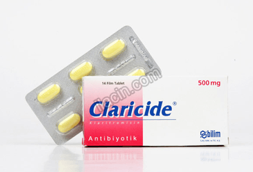 CLARICIDE 500 MG 14 TABLET görseli