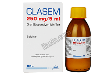 CLASEM 250 MG/5ML 100 ML ORAL SUSPANSIYON ICIN TOZ görseli