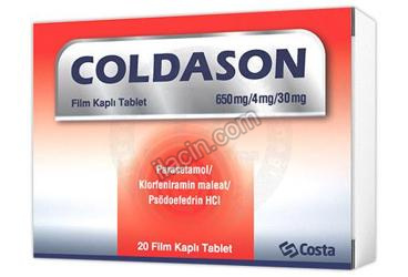 COLDASON 650 MG/4 MG/30 MG FİLM KAPLI TABLET görseli