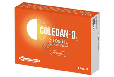 COLEDAN- D3 20.000 IU YUMUSAK KAPSUL (14 KAPSUL) görseli