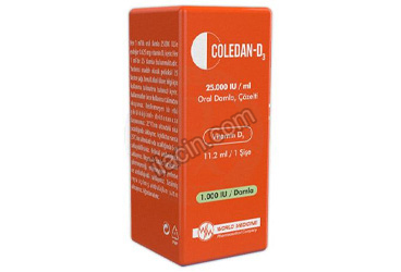 COLEDAN-D3 25.000 IU/ML ORAL DAMLA, COZELTI (11.2 ML) görseli