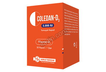 COLEDAN-D3 5000 I.U. YUMUSAK KAPSUL (50 KAPSUL) görseli