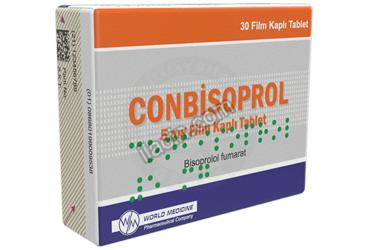 CONBİSOPROL 5 MG FİLM KAPLI TABLET (30 TABLET) görseli