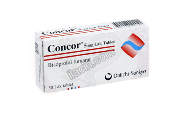 CONCOR 5 MG FILM KAPLI TABLET (30 TABLET) görseli