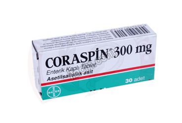 CORASPIN 300 MG 30 TABLET görseli