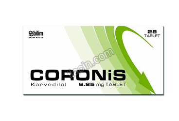 CORONIS 6,25 MG 28 TABLET görseli