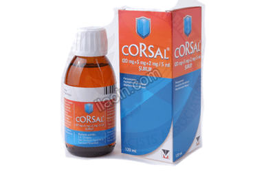 CORSAL 120 MG+5 MG+2 MG/5ML SURUP görseli