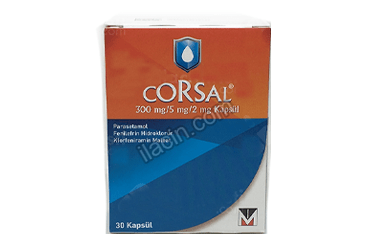 CORSAL 300 MG/5MG/2MG KAPSUL (30 KAPSUL) görseli