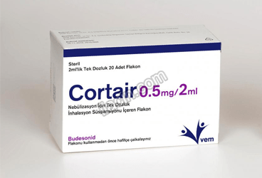 CORTAIR 0,5 MG/ML NEBULIZASYON ICIN TEK DOZLUK INHALASYON SUSPANSIYONU ICEREN FLAKON (20 FLAKON) görseli