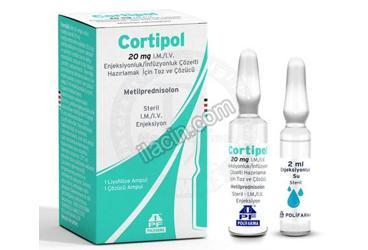 CORTIPOL 20 MG I.M./I.V. ENJEKSIYONLUK/INFUZYONLUK COZELTI HAZIRLAMAK ICIN TOZ VE COZUCU görseli