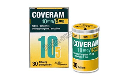 COVERAM 10 MG + 5 MG 30 FILM TABLET görseli