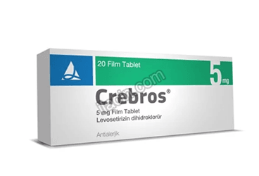 CREBROS 5 MG 20 FILM KAPLI TABLET görseli